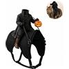 Generico Gatto cavaliere senza testa costume 3D Halloween | Leggero, facile, gatto/cane, spettrale, foto, festa(1pcs)
