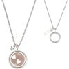 AHANDMAKER Collana ricordo in pelliccia di gatto, collana ricordo per peli di animali domestici, collana ricordo per cani e gatti, in vetro trasparente, medaglione per animali domestici, collane per