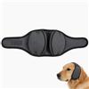 HUDISPH Paraorecchie Cocker Estivo, Copri Orecchie per Cani, Grigio/M, 20*15*2,5 cm | Paraorecchie Cocker Regolabili per Cani Grigio, Paraorecchie per Cani Impermeabili Snood Antirumore Per Fuochi d'Artificio