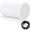 Slymwick Spugna Filtrante per Acquario, Tampone Filtro Addensato in Tessuto Non Tessuto, Materiale Filtrante Biochimico, Schiuma Bianca Tagliabile per Pesci, Acquario e Laghetto, 50 x 70 x 2 cm