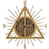 Elbenwald Orologio da Parete Harry Potter Doni della Morte Simbolo 26,5x29x3,5cm Metallo plastica