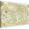 Wallazz Quadri Moderni Soggiorno Mondo, Mappamondo, Cartina Geografica - 100% Made in Italy - Stampa HD su Tela Canvas - Quadro Camera da Letto - Qualità Artigianale - 60x120cm