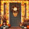 LQTSLFM 2 Pezzi 3 Meter 20 LED Foglie di Acero Luci, Catena Luminosa Autunnale | Lucine Led Decorative Autunnale, Foglie D'acero Ghirlanda Luminose per Decorazione Autunno