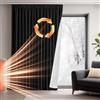 Deconovo Tende Oscuranti Termiche con Fettuccia - Pannello Singolo Pesante Doppio Strato Isolante Freddo Caldo, Antivento, per Finestre e Porte, 140x280 cm, Nero Retro Bianco