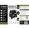 Bsafe Sgabello pieghevole - altezza 39 cm - sedia pieghevole - scaletta - per adulti o bambini - cucina, bagno, campeggio, stanza - colore nero