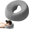 LEKEFETO Cuscino massaggiante per culla facciale: poggiatesta massaggiante per letto, cuscino massaggiante a forma di U, cuscino per massaggio in memory foam, cuscino per massaggio rimovibile, foro per spa