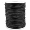 Fbshicung Cordoncino in nylon satinato da 1,5 mm, 70 m, per lavori artistici e artigianali, braccialetti macramè, collane, fai da te, creazione di gioielli (nero)