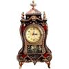 Generic Orologio da tavolo in stile vintage con 12 melodie, sveglia antica, decorazione per la casa, orologio musicale a batteria, in bianco e marrone (marrone)