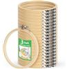 ZOOQUE 20 Pezzi Telaio da Ricamo,Bamboo Cerchio Cerchi da Ricamo in Legno per Punto Croce L'artigianato il Cucito a Mano Decorazione e Progetti Fai da Te e Cucito (15cm,20Pezzi)