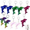LiJuanWang Portachiavi Delfino,10 Pezzi Portachiavi a Paillettes Magico Reversibile,Regalo Compleanno Bambini,Decorazione Carina per Zaino,Ciondolo per Chiavi per Ragazze e Ragazzi,Idea Festa Tema Marino