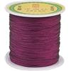 Craftdady- Cordoncino in nylon intrecciato per perline da 0,5 mm, per nodi cinesi, macramè, braccialetti fai da te, collane e gioielli, da 137 metri, colore: viola