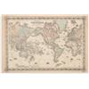 Generic Poster con mappa del mondo di Colton del 1858 proiezione di Mercator, poster artistico da parete su tela, decorazione artistica da parete, 20 x 30 cm