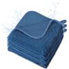 Aomig Set Asciugamani Bagno, 3 Asciugamano Viso 40x60cm, Asciugamani Ospiti, Morbidi, Assorbenti, Telo Doccia, Doccia, Viso e Ospitalità Set Bagno, Asciugamano Bidet(Blu Intenso)
