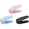 PinoLab Scarpiera Regolabile Salvaspazio - Organizer Portascarpe Antiscivolo, Set da 3 in Plastica Resistente per Armadio e Scaffali (Colore Casuale)