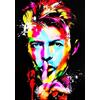 KUSTOM ART Poster Decorativo da Parete Serie Cantanti Celebri Versione Pop Art Stampa Artistica su Carta Patinata 42x30 cm Senza Cornice