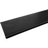 ANRO - Tappetini per gradini in gomma antiscivolo per esterni, tappetini per scale in gomma, colore nero, dimensioni 75 x 25 x 3 cm