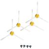 MultiAccesorios Set di 4 spazzole laterali e 4 viti di ricambio per Roomba serie 500, 600, 700, 800 e 900 - Kit di ricambio per aspirapolvere robot