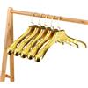 DFZHiuat Set di 5 grucce resistenti con barra antiscivolo per pantaloni, ideali per camicetta, vestiti, camicie, giacca, pantaloni, colore: oro