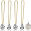 GAOUTO 4 pezzi lampada profumata stoppino, 1,8 cm, ricambio per lampada catalitica, stoppino con bruciatore, lampada a olio, stoppino di ricambio, lampada a olio, stoppino con bruciatore catalitico per aria