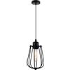 Vecys E27 Lampada a Sospensione Industriale Vintage - Lampadario a Gabbia in Metallo - Lampada a Soffitto Diametro 11.5CM/4.53IN