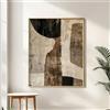 SDVIB Quadro da parete Wabi Sabi, stampa astratta giapponese, dipinto minimalista, arte astratta beige, decorazione murale moderna (70x100 cm/senza cornice)