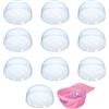 HORIALENCE Supporto per Cappellini da Baseball Anti-deformazione, in Pvc, 10 Pezzi | Sostegno Interno per Cappellini, Hat Organizer For Baseball Caps, Leggero, per Esposizione e Casa