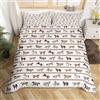 Homemissing Set di biancheria da letto per bambini, motivo: cavalli con animali selvatici e animali selvatici e tribali, 2 pezzi, per letto singolo