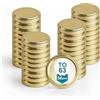 Espirito Rebelde Tappi metallici universali 63 mm - 50 unità: coperchi per barattoli di conserve e marmellata, coperchio universale, coperchio di ricambio