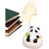 Generic Lampada Panda Da Tavolo, Lampade Panda Camera Da Letto - Ornamento Della Luce Notturna Animale | Lampade Da Tavolo Da Ufficio Con Intensità Variabile, Lampada Panda Ricaricabile Sdraiata Sul Divano Co