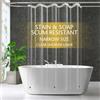 ZEMAHOME Tenda da doccia in plastica trasparente di dimensioni ridotte, 137 x 183 cm, sottile, leggera, in plastica trasparente, per bagno, doccia, showroom, con fori in metallo antiruggine e magneti