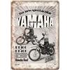 Lorenzo Yamaha Trail Bike Motocicletta Vintage Metal Iron Painting Plaque Poster Segnale di Avvertimento Soggiorno caffè Bar Birra Club Party Christmas Wedding Decoration