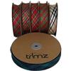 Trimz Bordatura in sbieco Scozzese, Rosso/Verde/Blu/Giallo, 20m x 25mm