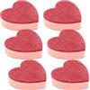 FSSTUD 6 spugne a doppio lato a forma di cuore spugne abrasive antigraffio spugne per la pulizia della cucina carino spugna per lavare piatti spugne scrubber pentole pan scrub schiuma pastiglie