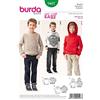 burdastyle Burda - Cartamodello per Felpe, Colore: Bianco B9407 Bianco