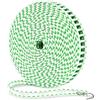 SruidyLady Filo stendibiancheria da 10 m, verde e bianco, antivento e regolabile con ganci, resistente alla muffa, resistente all'acqua, extra forte, per interni ed esterni, campeggio, camper