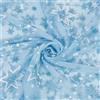 BENECREAT Tessuto In Tulle con Fiocchi di Neve Da 1.8m, Tessuto In Organza Trasparente Da 150cm con Stampa A Fiocco di Neve per Accessori per Abbigliamento, Tenda, Decorazioni Invernali per La Casa