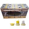 mille idee 8 Latta Lattina in Metallo per Trasporto Olio Contenitore 3 Litri con Maniglia in Plastica Extraforte Antiruggine con Tappo autosigillante