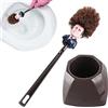 Zasdvn Scopino Per WC, Emmanuel Macron Brosse WC Brosse De Toilette, Scopino Per WC Del Presidente Francese, Scopino Per WC Divertente E Creativo Con Base Per La Pulizia Della Toilette Del Bagno