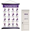 Generico Tabella di Allenamento Taichi Poster Murale Pieghevole Didattico, Stampa | Tabella Allenamento Yoga per Anziani e Principianti Ideale per Soggiorno Camera da Palestra Ufficio Clini