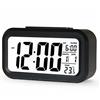 QSCTYG Sveglie Digital Alarm Clock Retroilluminazione Snooze Muto Calendario Desktop Electronic BCaklight Table Clocks Desktop Clock (Color : Black)