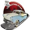 Moritz Targa in metallo US Route 66 Cadillac 52 x 39 vintage retrò nostalgico metallo decorazione in rilievo targa in metallo