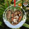 BFHEFGSUU Addobbo Personalizzato per Amanti dei Libri Nome Personalizzato Decorazione Appesa in Vetro Cristallo a Tema Lettura Regalo per Uomini Donne e Lettori a Natale (S 14)