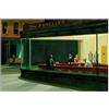 HOPNRU Edward Hopper Art Painting Nighthawk Oil Painting Poster Wall Art Picture Stampa tela di pittura moderna poster di decorazione per ufficio bar moderno (30x45cm-Senza Cornice)