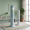 CNANRNANC Copertura antipolvere elastica lavabile per ventilatore a torre, 120 cm (A) | Tessuto in poliestere, elastico adatto per ventilatori da 100-120 cm, lavabile, per interni ed esterni, decorazione elegante