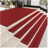 Generico Gradini for Scale Antiscivolo for Esterni/Interni, gradini for Scale Esterni for Piastrelle in Marmo in Legno, gradini in Cemento Metallico(Red,47.2x70.9in/120x180cm)