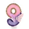 FUNCANDLE Viola Rosa Farfalla 3D Compleanno Candele,Candele per Torta di 9° Compleanno,Decorazioni di Compleanno Candelina Topper per Torta per Matrimonio Forniture per Feste di Compleanno