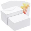 PATIKIL 50 Set di Cartoline Acquarello in Puro Cotone 140lb/300 GSM | 4x6 Pollici, per Pittura Artistica Note di Ringraziamento Creative, Con Buste