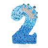 CAPASTEC Candele Numero 5 Blu Pavone 1pc Di Compleanno Per Torta | Materiale: Paraffina E Polvere Di Cipolla. 7,5x4 Cm. Senza Fumo. Per Compleanni, Anniversari. Numeri 0-9.