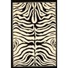 UN AMOUR DE TAPIS Unamourdetapis - Tappeto da salotto Zèbre, moderno, design nero, Polipropilene, nero, 240 x 330 cm