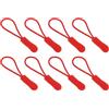 QUARKZMAN Sostituzione Cerniere Lampo Prolunga 63,3mm Rosso 50pz | Prolunga Cordino Cerniera Fissaggio Estensione Etichetta, per Bagagli Zaini Giacche Borse Mano